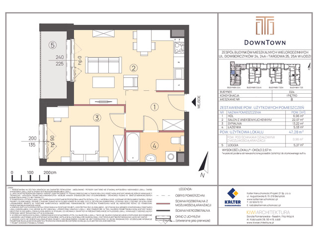 Mieszkanie w inwestycji DownTown, symbol D24_8 » nportal.pl