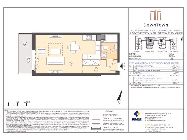 Mieszkanie w inwestycji DownTown, symbol D24A_22 » nportal.pl