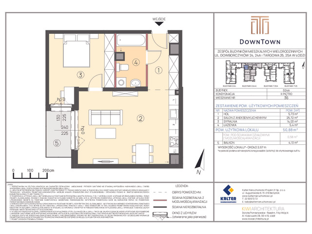 Mieszkanie w inwestycji DownTown, symbol D24A_36 » nportal.pl