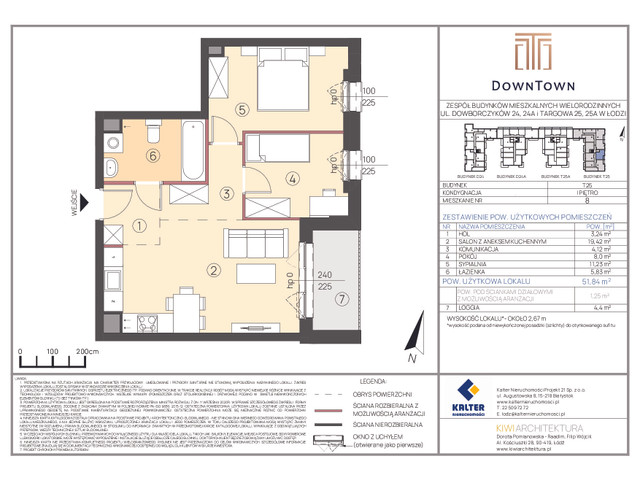 Mieszkanie w inwestycji DownTown, budynek Rezerwacja, symbol T25_8 » nportal.pl