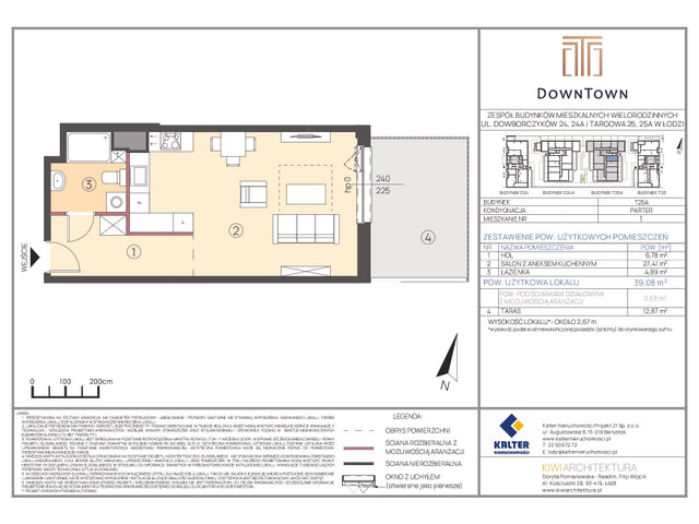 Mieszkanie w inwestycji DownTown, symbol T25A_1 » nportal.pl