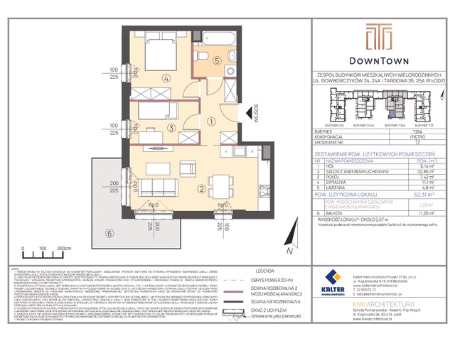 Mieszkanie w inwestycji DownTown, budynek Rezerwacja, symbol T25A_17 » nportal.pl