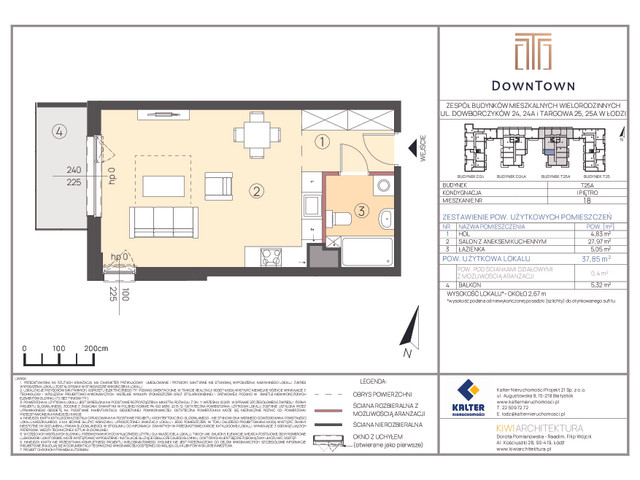 Mieszkanie w inwestycji DownTown, symbol T25A_18 » nportal.pl