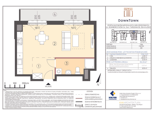 Mieszkanie w inwestycji DownTown, budynek Rezerwacja, symbol T25A_22 » nportal.pl