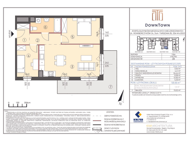 Mieszkanie w inwestycji DownTown, symbol T25A_28 » nportal.pl