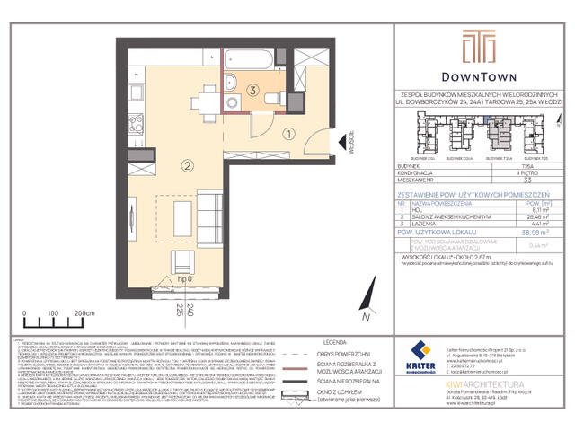 Mieszkanie w inwestycji DownTown, symbol T25A_33 » nportal.pl