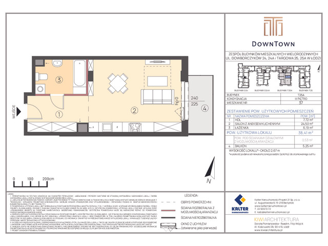 Mieszkanie w inwestycji DownTown, symbol T25A_37 » nportal.pl