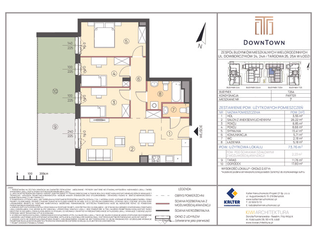 Mieszkanie w inwestycji DownTown, symbol T25A_7 » nportal.pl