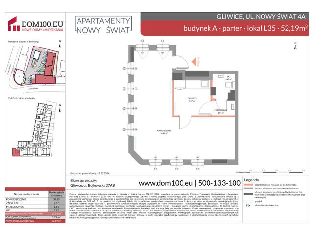 Komercyjne w inwestycji Apartamenty Nowy Świat, symbol L35 » nportal.pl