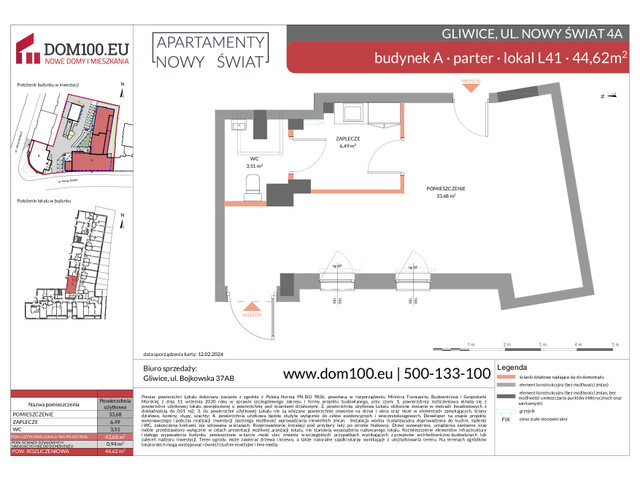 Komercyjne w inwestycji Apartamenty Nowy Świat, symbol L41 » nportal.pl