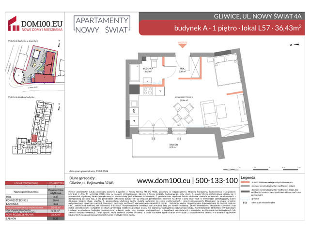 Komercyjne w inwestycji Apartamenty Nowy Świat, symbol L57 » nportal.pl