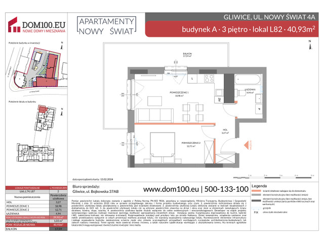 Komercyjne w inwestycji Apartamenty Nowy Świat, symbol L82 » nportal.pl