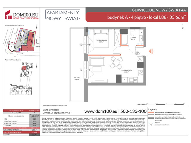 Komercyjne w inwestycji Apartamenty Nowy Świat, symbol L88 » nportal.pl