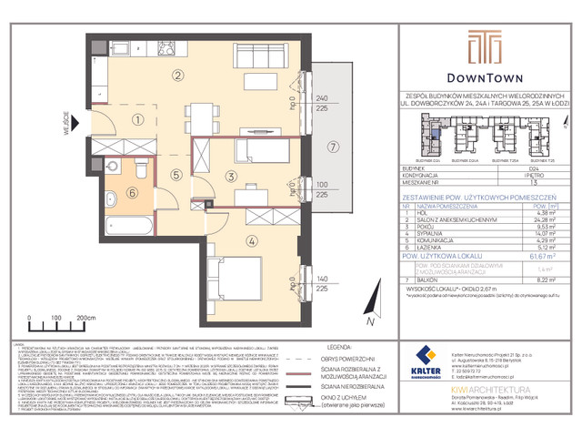 Mieszkanie w inwestycji DownTown, symbol D24_13 » nportal.pl