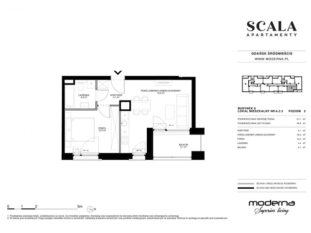 Mieszkanie w inwestycji Apartamenty Scala, symbol 6-A.2.3 » nportal.pl