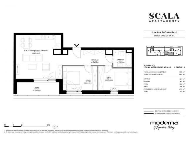 Mieszkanie w inwestycji Apartamenty Scala, symbol 6-A.5.3 » nportal.pl