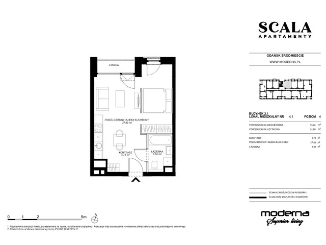 Mieszkanie w inwestycji Apartamenty Scala, symbol 2.1-4.1 » nportal.pl