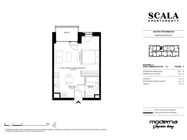 Mieszkanie w inwestycji Apartamenty Scala, symbol 2.1-4.11 » nportal.pl