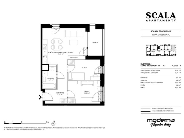 Mieszkanie w inwestycji Apartamenty Scala, symbol 2.1-4.2 » nportal.pl