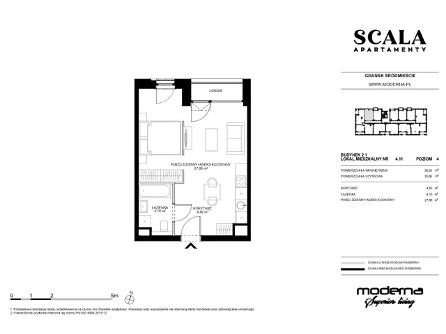 Mieszkanie w inwestycji Apartamenty Scala, symbol 2.1-4.5 » nportal.pl