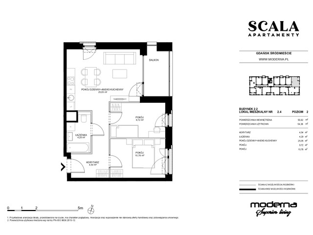 Mieszkanie w inwestycji Apartamenty Scala, symbol 2.2-2.4 » nportal.pl