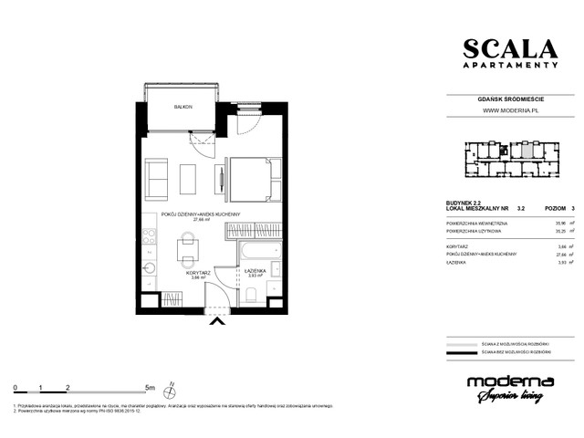 Mieszkanie w inwestycji Apartamenty Scala, symbol 2.2-3.2 » nportal.pl