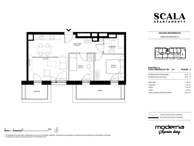 Mieszkanie w inwestycji Apartamenty Scala, symbol 2.2-5.5 » nportal.pl