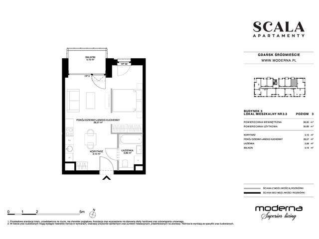 Mieszkanie w inwestycji Apartamenty Scala, symbol 3-3.3 » nportal.pl