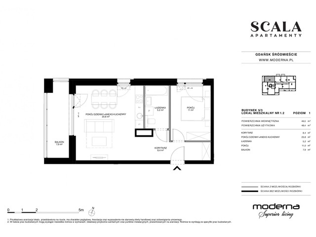 Mieszkanie w inwestycji Apartamenty Scala, symbol 5.3-1.2 » nportal.pl