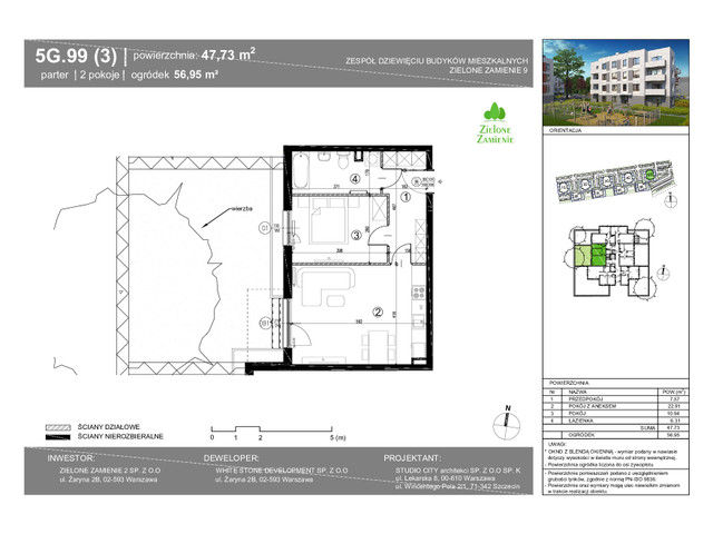Mieszkanie w inwestycji Zielone Zamienie Etap IX, symbol 5G.3 » nportal.pl