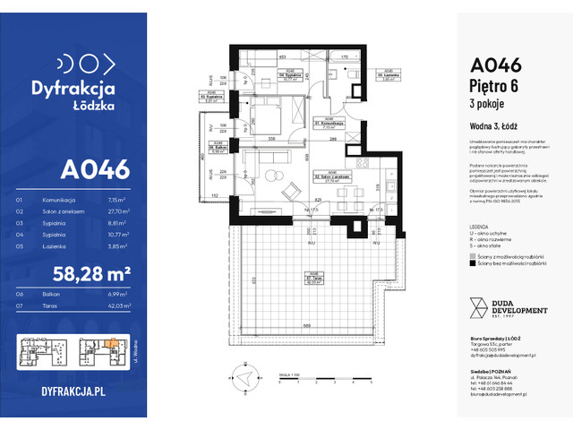 Mieszkanie w inwestycji Dyfrakcja Łódzka, symbol A046 » nportal.pl