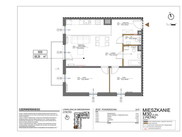 Mieszkanie w inwestycji Czerwieńskiego 3, symbol 30 » nportal.pl