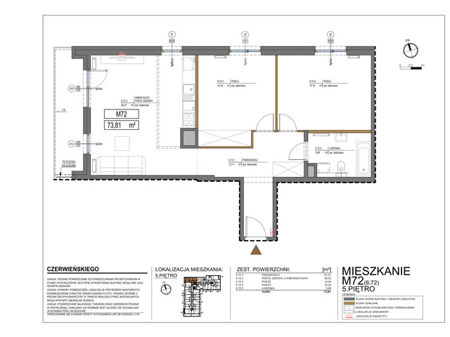 Mieszkanie w inwestycji Czerwieńskiego 3, symbol 72 » nportal.pl
