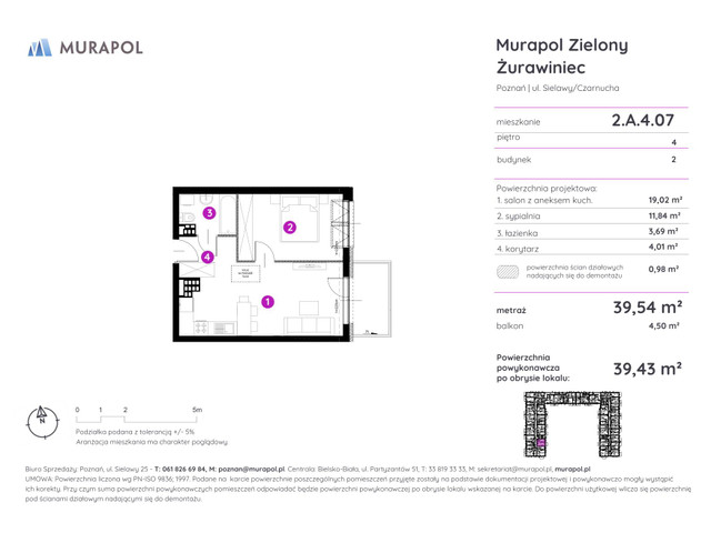 Mieszkanie w inwestycji Murapol Zielony Żurawiniec, symbol 2.A.4.07 » nportal.pl