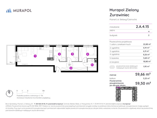 Mieszkanie w inwestycji Murapol Zielony Żurawiniec, symbol 2.A.4.15 » nportal.pl