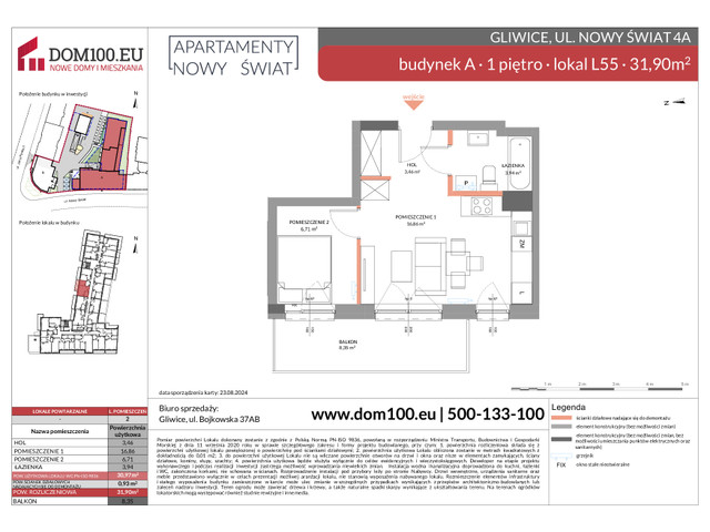 Komercyjne w inwestycji Apartamenty Nowy Świat, symbol L55 » nportal.pl