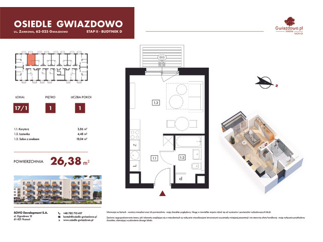 Mieszkanie w inwestycji Osiedle Gwiazdowo, budynek Rezerwacja, symbol D17/1 » nportal.pl