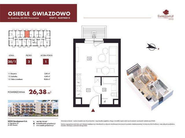 Mieszkanie w inwestycji Osiedle Gwiazdowo, budynek Rezerwacja, symbol D30/1 » nportal.pl