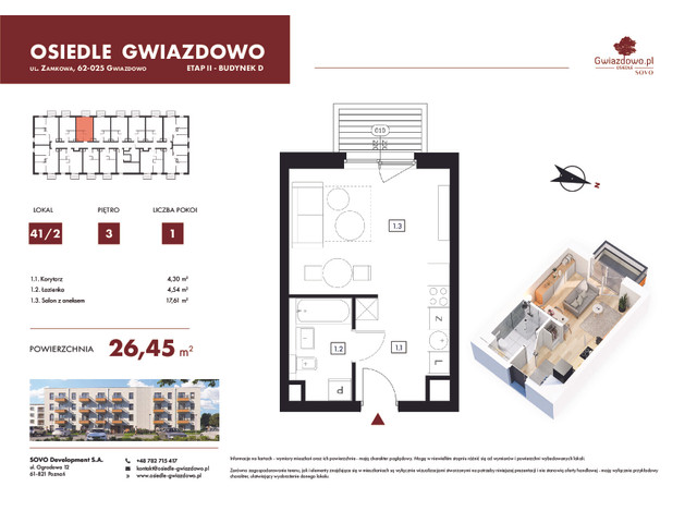 Mieszkanie w inwestycji Osiedle Gwiazdowo, budynek Rezerwacja, symbol D41/2 » nportal.pl