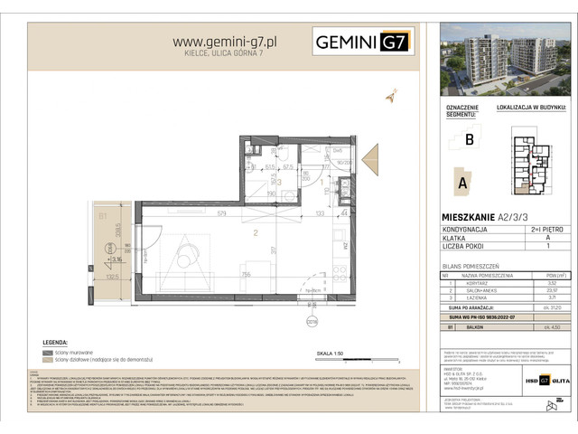 Mieszkanie w inwestycji GEMINI G7, symbol A2/3/3 » nportal.pl