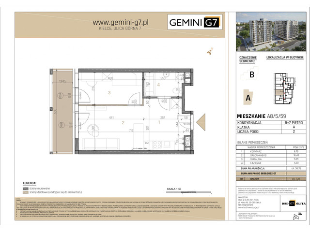 Mieszkanie w inwestycji GEMINI G7, symbol A8/5/59 » nportal.pl