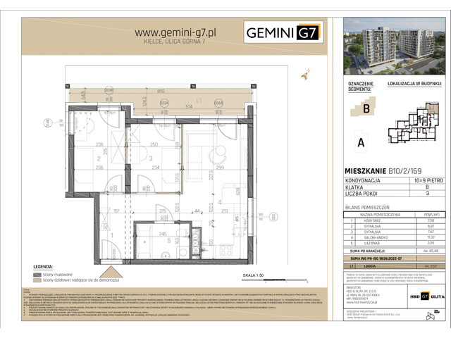 Mieszkanie w inwestycji GEMINI G7, symbol B10/2/169 » nportal.pl