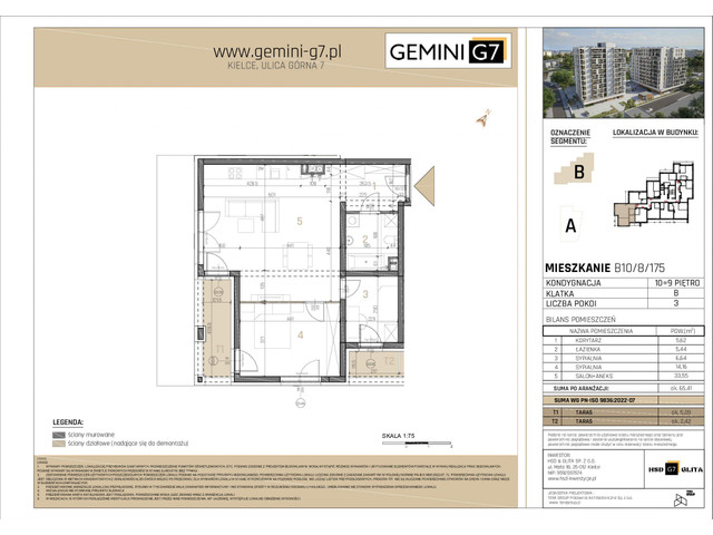 Mieszkanie w inwestycji GEMINI G7, symbol B10/8/175 » nportal.pl