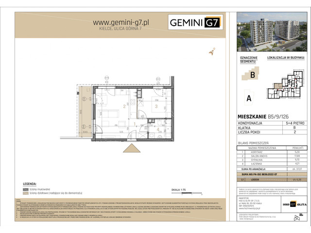 Mieszkanie w inwestycji GEMINI G7, symbol B5/9/126 » nportal.pl