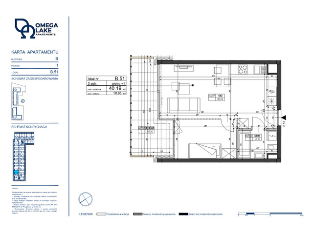 Mieszkanie w inwestycji Omega Lake Apartments, symbol B.1.51 » nportal.pl