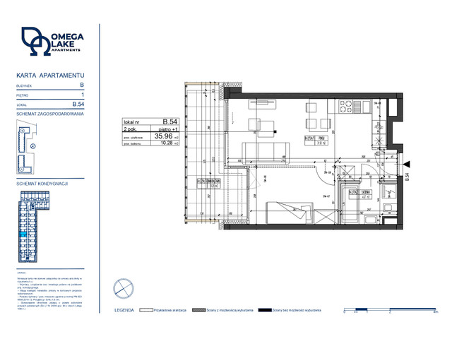 Mieszkanie w inwestycji Omega Lake Apartments, symbol B.1.54 » nportal.pl