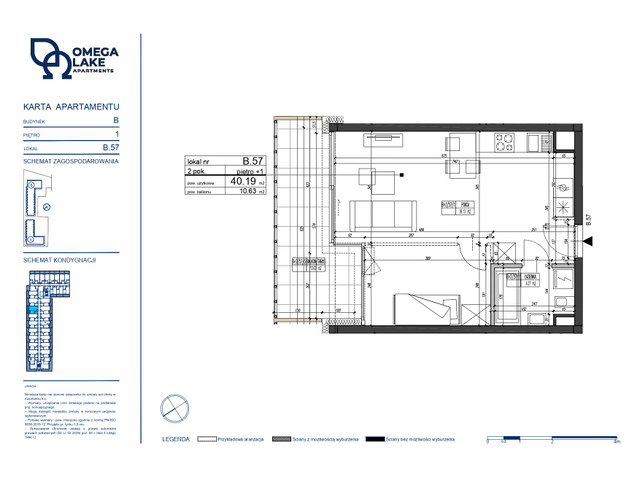 Mieszkanie w inwestycji Omega Lake Apartments, symbol B.1.57 » nportal.pl