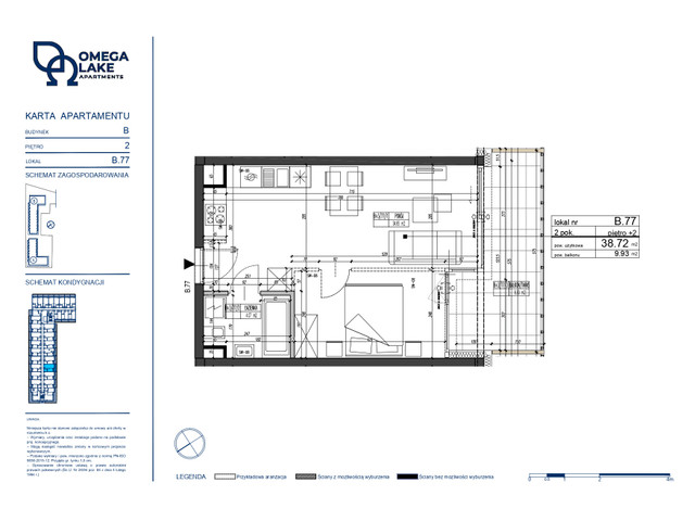 Mieszkanie w inwestycji Omega Lake Apartments, symbol B.2.77 » nportal.pl