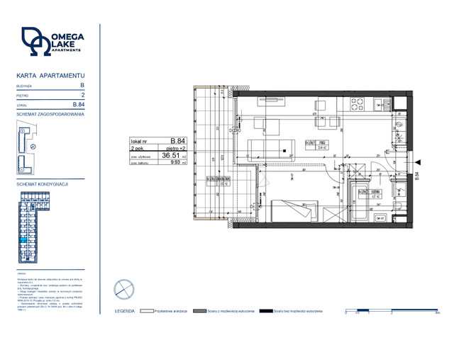 Mieszkanie w inwestycji Omega Lake Apartments, symbol B.2.84 » nportal.pl