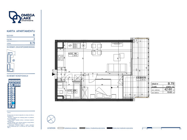 Komercyjne w inwestycji Omega Lake Apartments - lokale inwest..., budynek Do podanej ceny należy doliczyć 23% VAT., symbol B.2.79 » nportal.pl